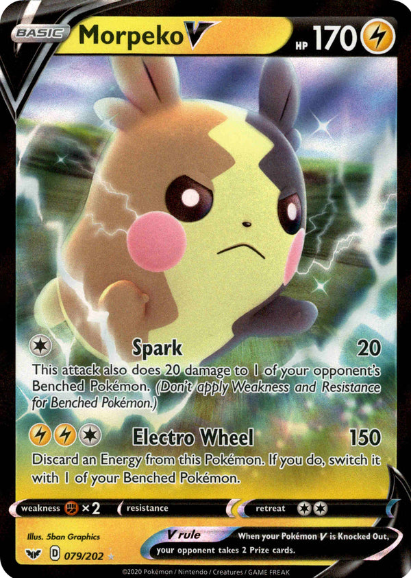 CARTE POKEMON MORPEKO vmax secret arc en ciel 204/202 EUR 370,00