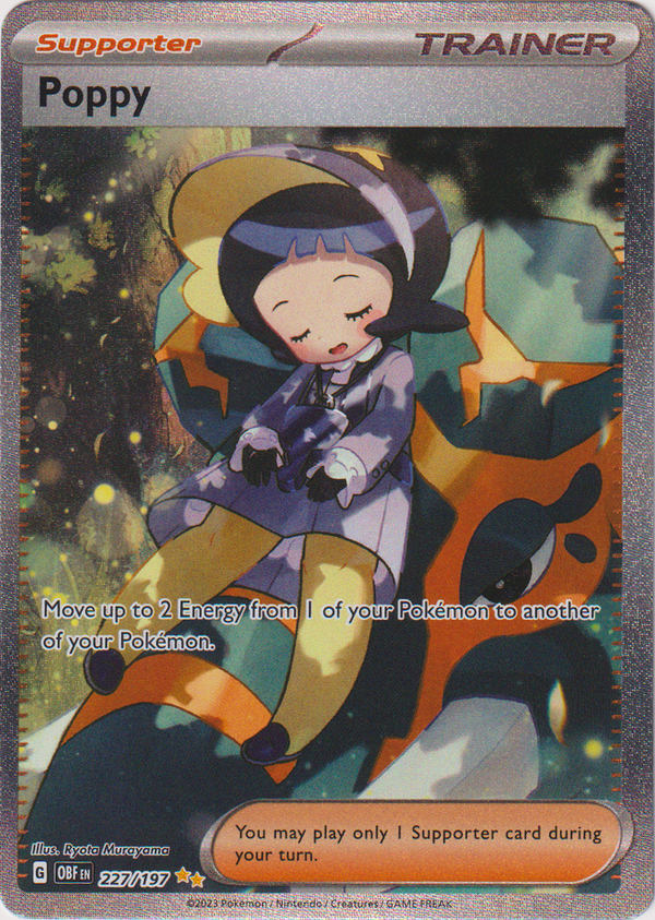 Mavin  Pokémon TCG Poppy SV03: Obsidian Flames 220/197 Holo Ultra Rare