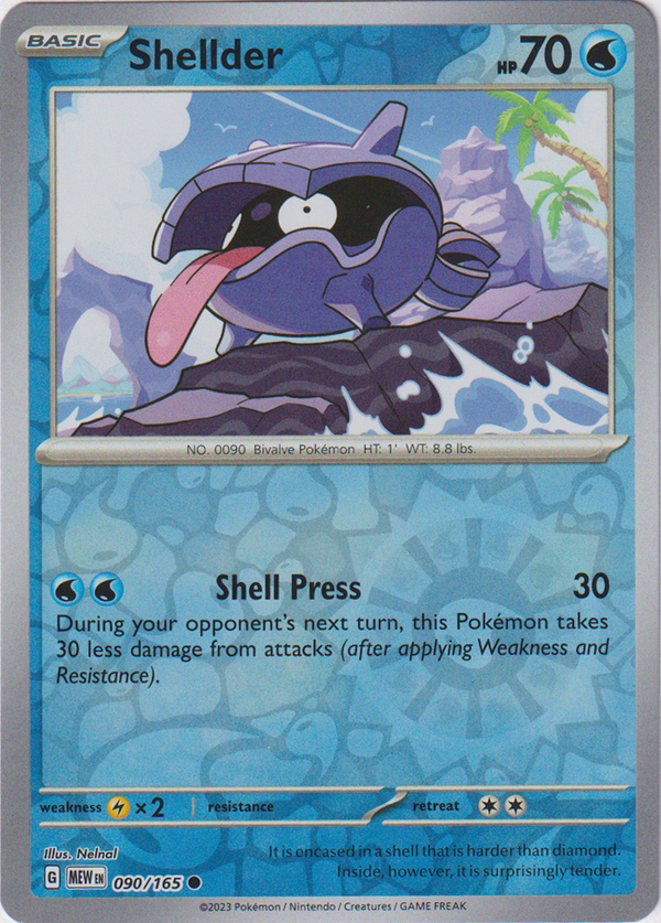 Pokemon TCG - SV2a - 090/165 (C) - Shellder