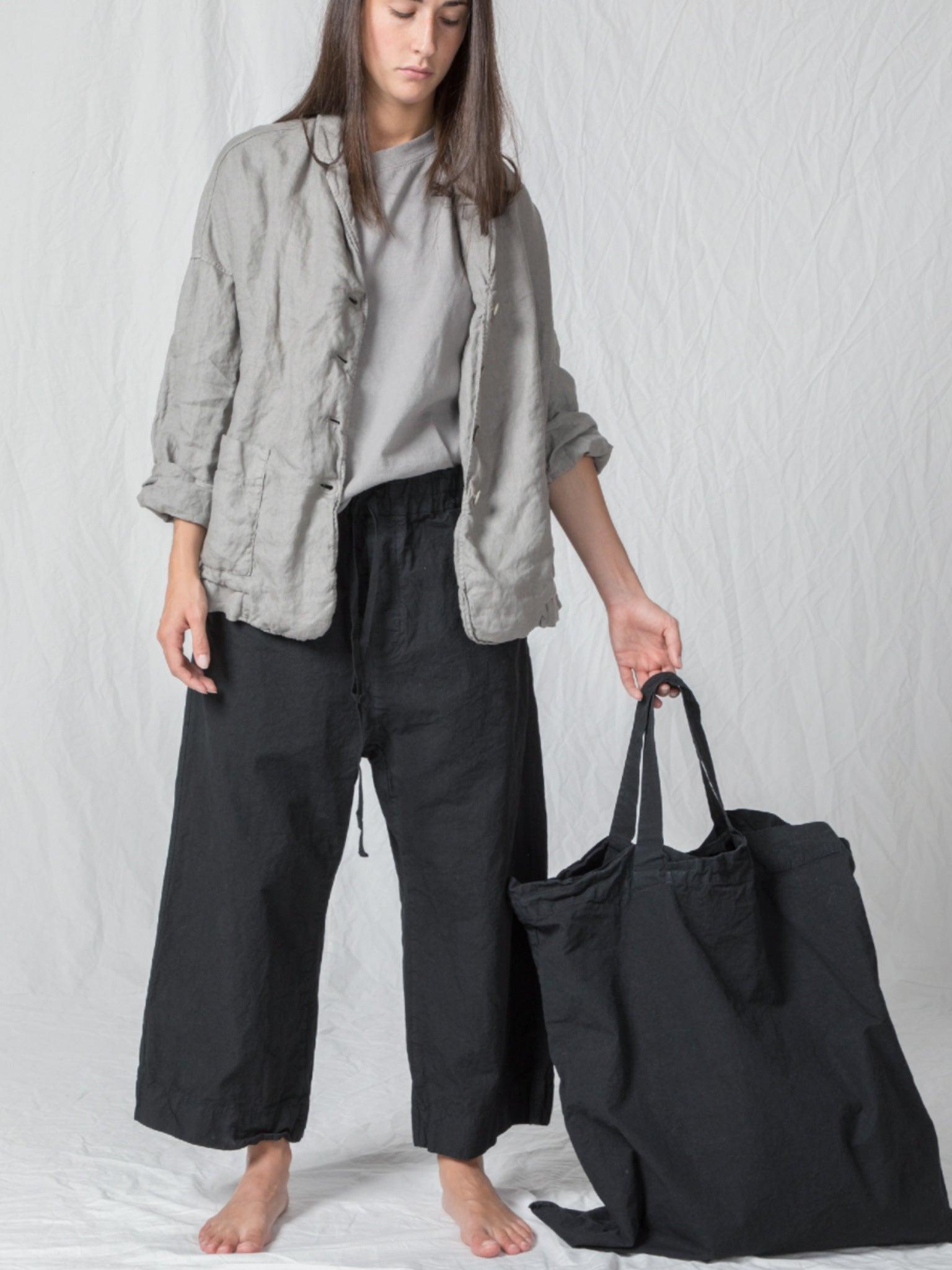 Linen Loose Blazer - Stone Gray