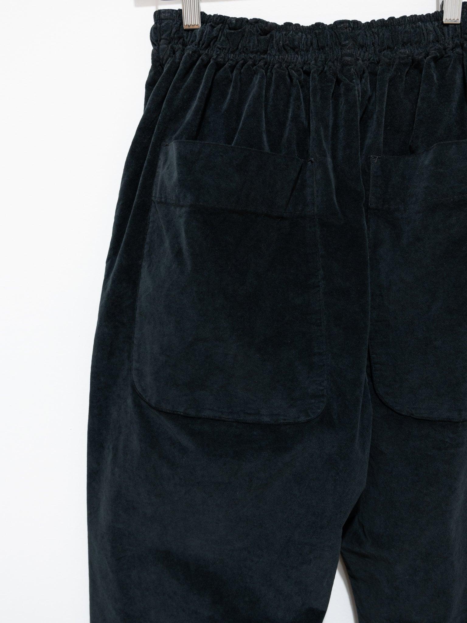 Velvet Braghe Trousers - Black