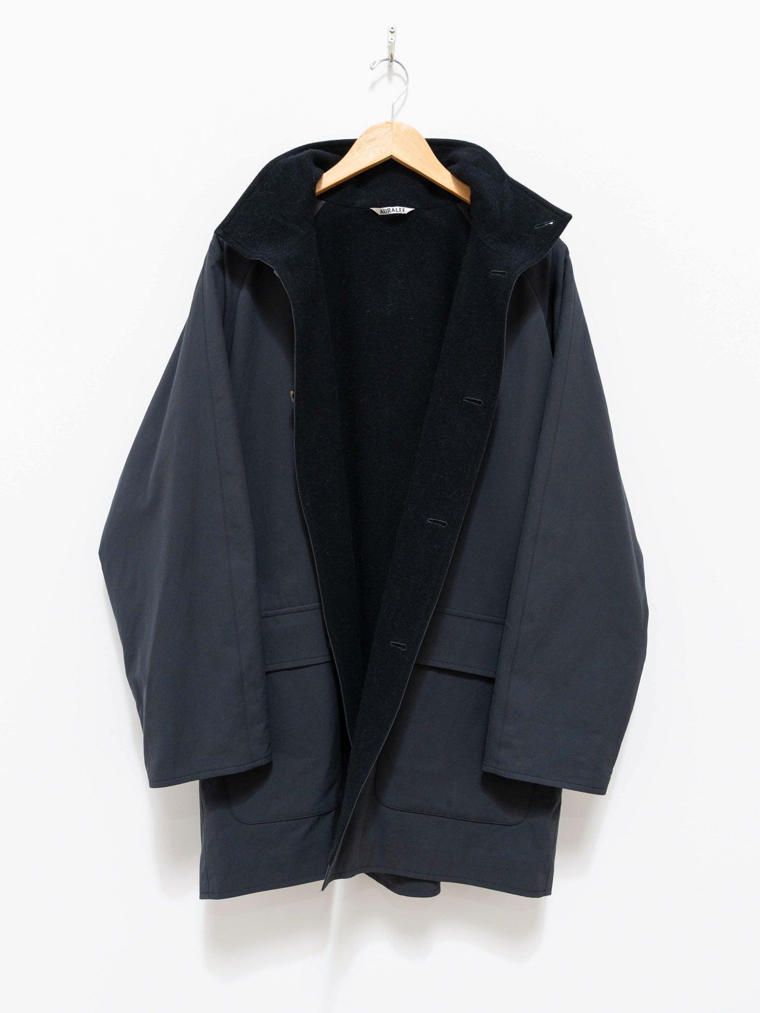 Namu Shop - Auralee Finx Hard Twist Gabardine Blouson Coat - Ink