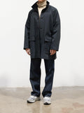 Namu Shop - Auralee Finx Hard Twist Gabardine Blouson Coat - Ink