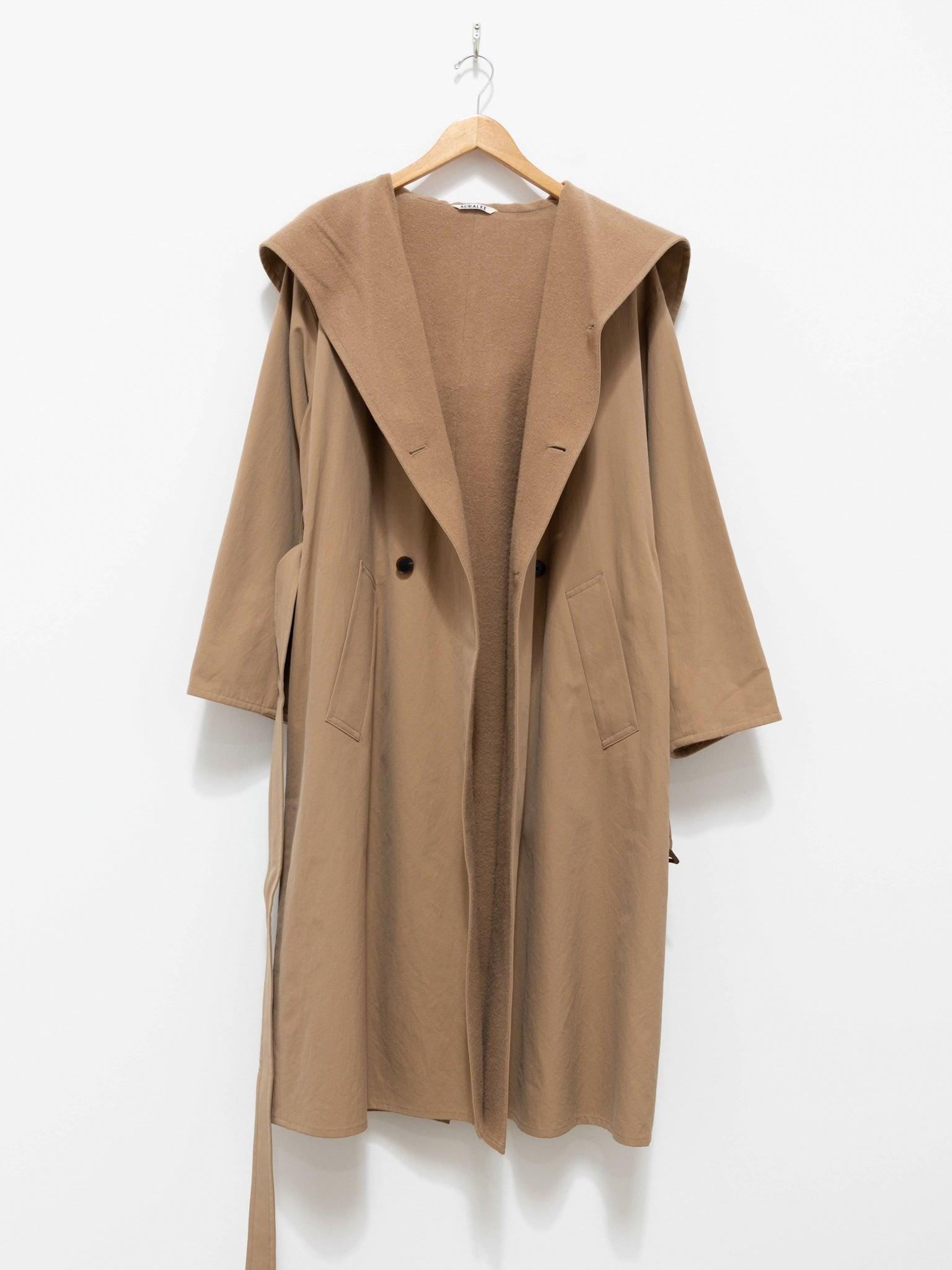 AURALEE Finx Double Cloth Hooded Coat