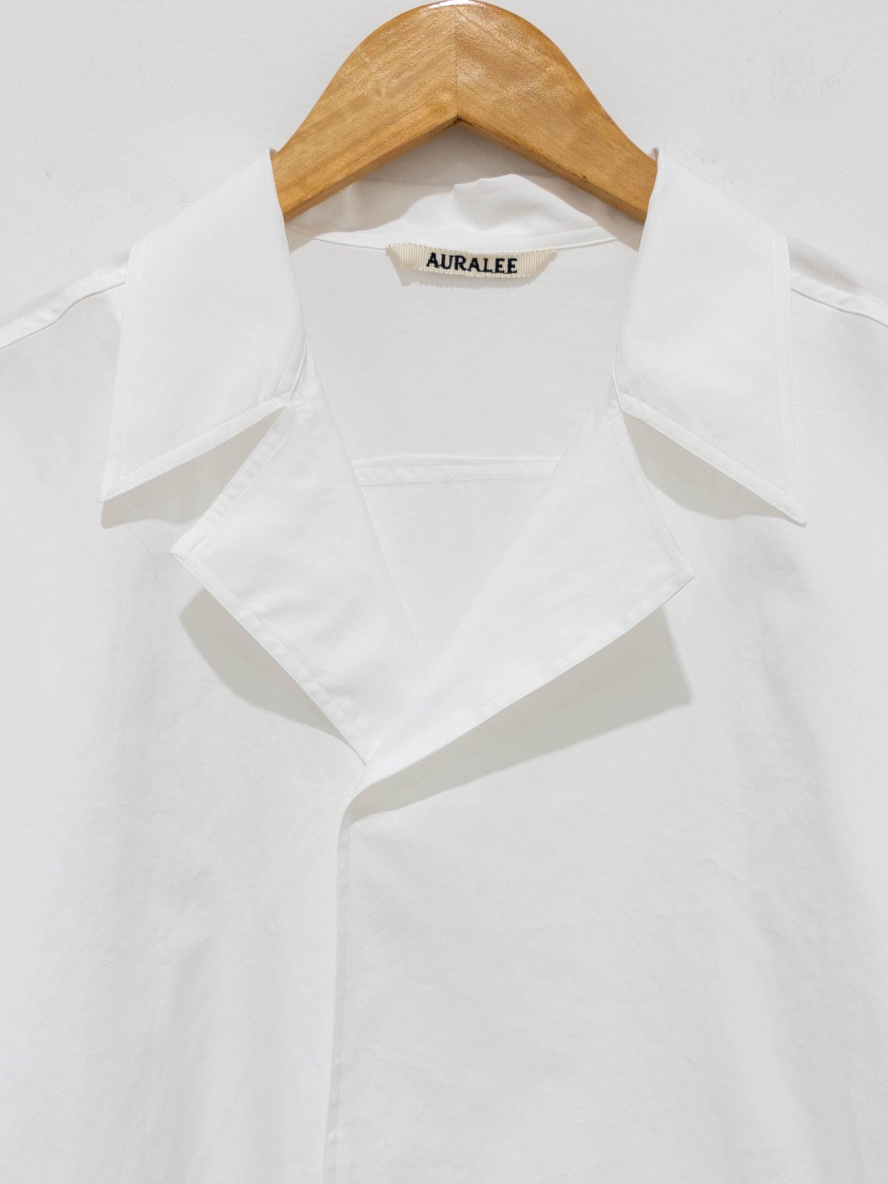 Washed Finx Twill Pullover Shirt - White