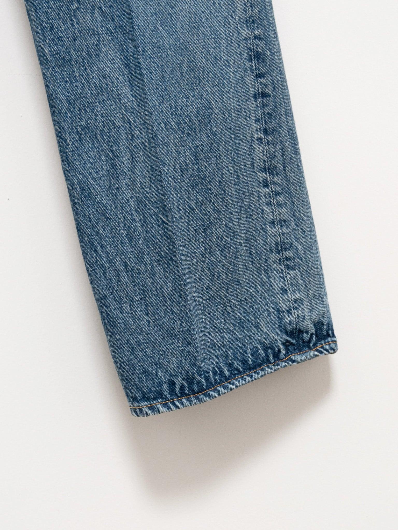 Skateshoe Cut Denim Pants - Indigo Vintage Wash