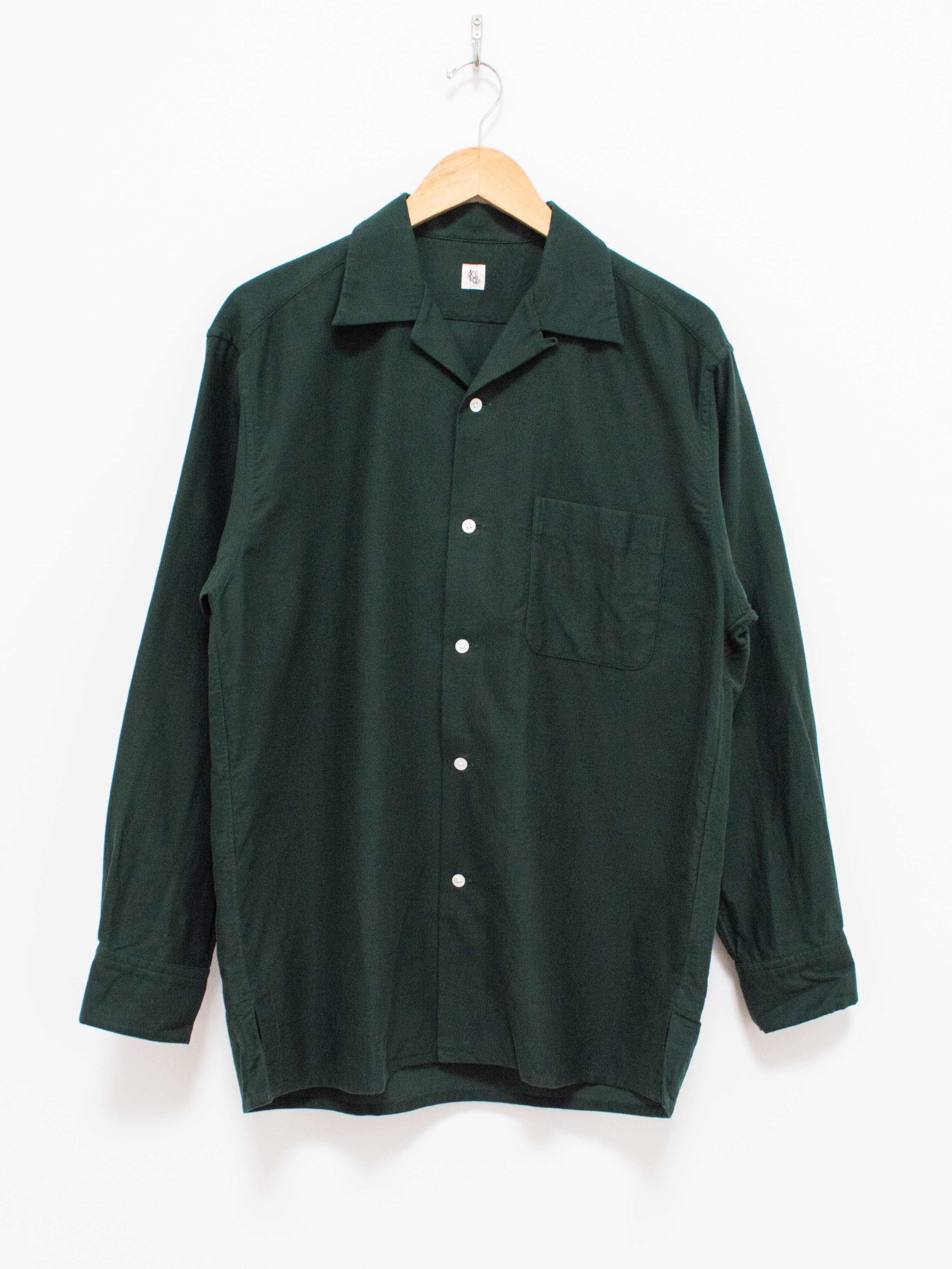 AURALLEE Finx cotton shirt green