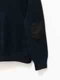 Namu Shop - Phlannel Wool Yak Driving Knit Blouson - Navy