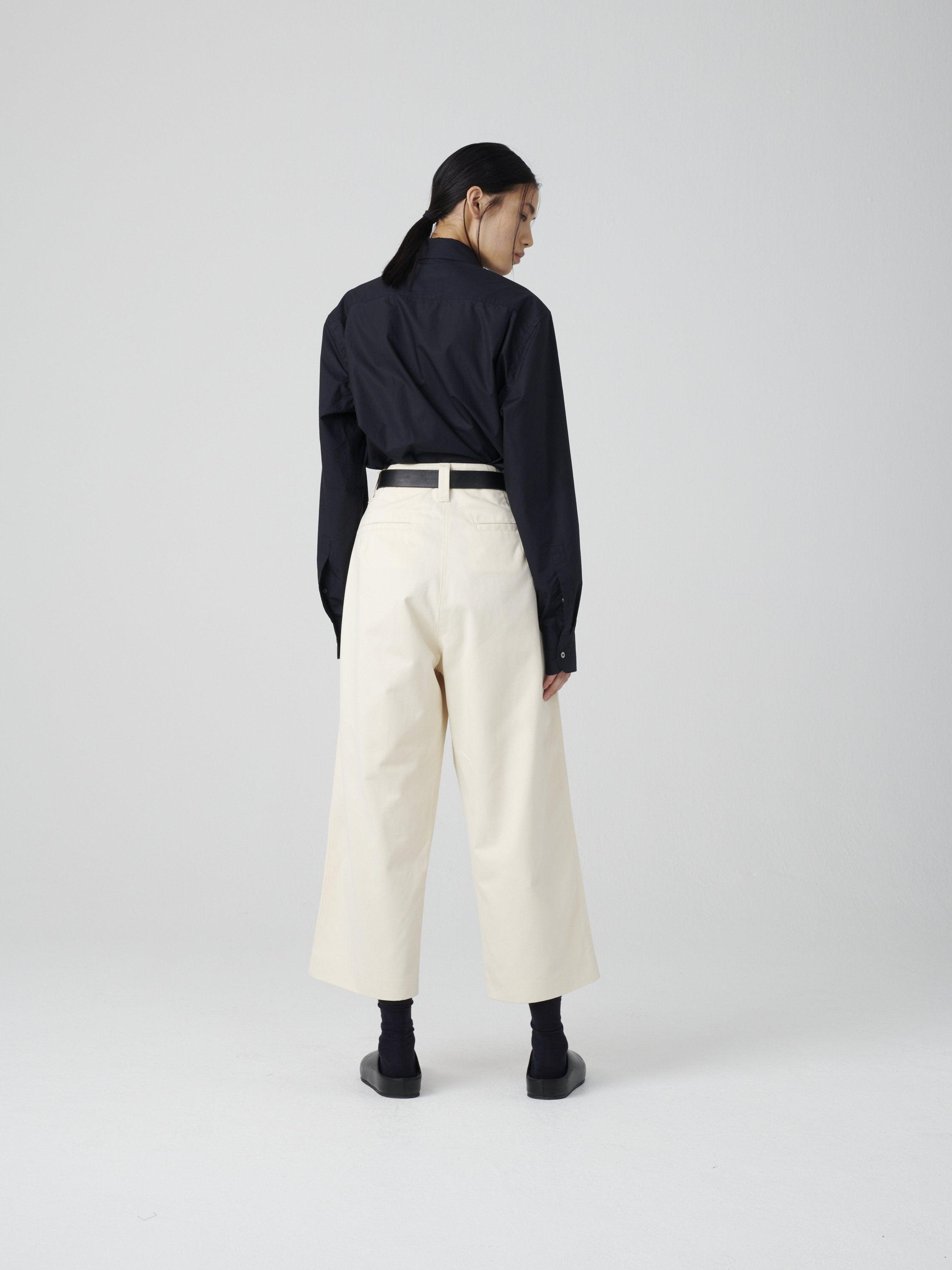 STUDIO NICHOLSON DIEM FLAT FRONT PANT - スラックス