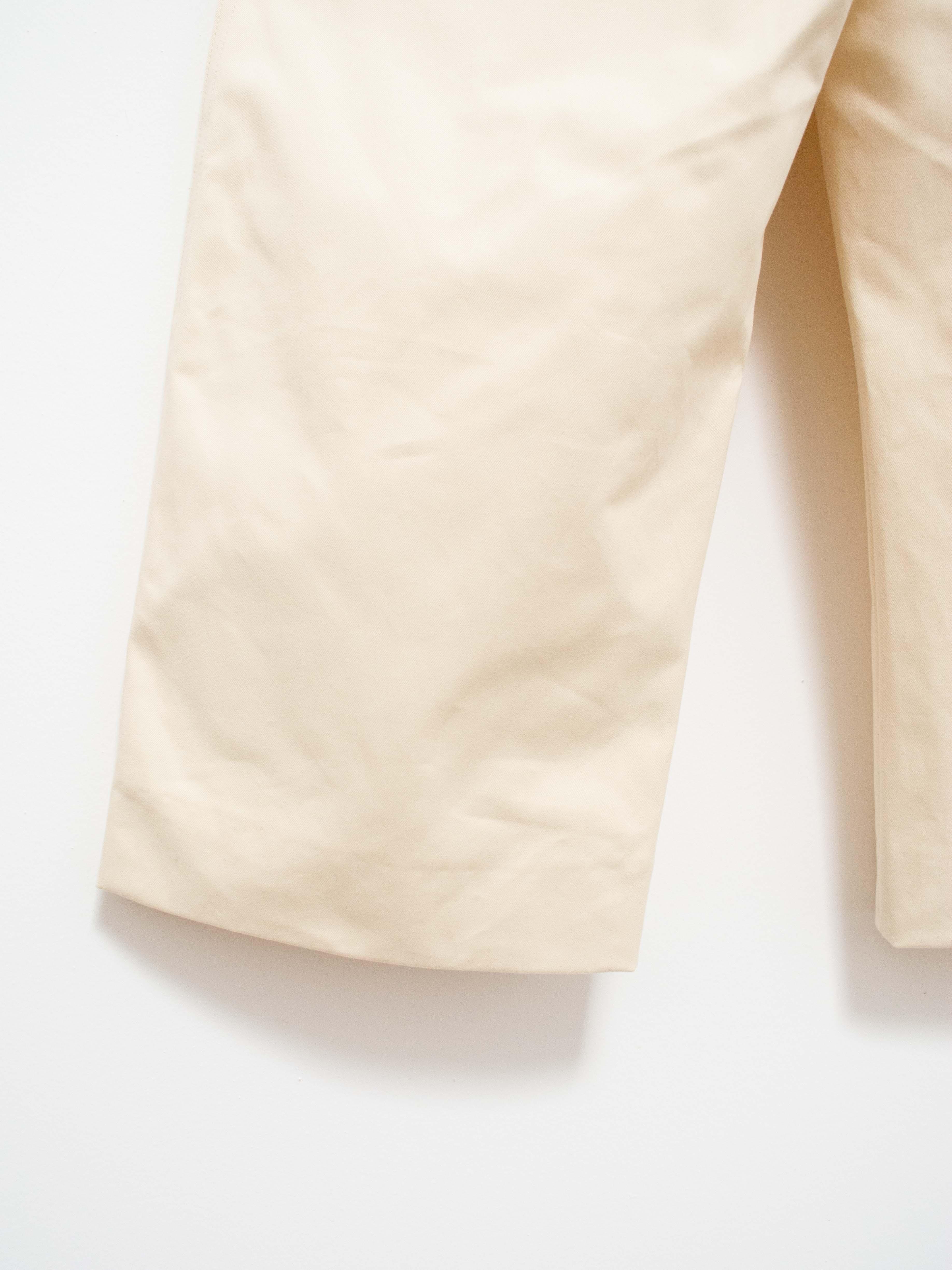 Asher Peached Cotton Twill Pants - Cream