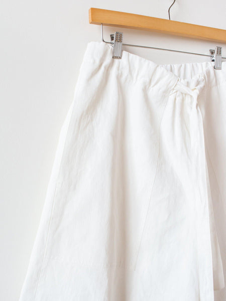 Namu Shop - Studio Nicholson Leda Coated Linen Shorts - Milk