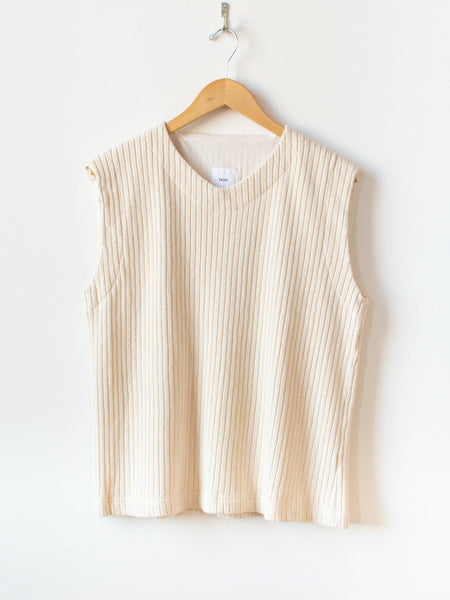 Namu Shop - ts(s) Wide Rib Easy Vest - Natural