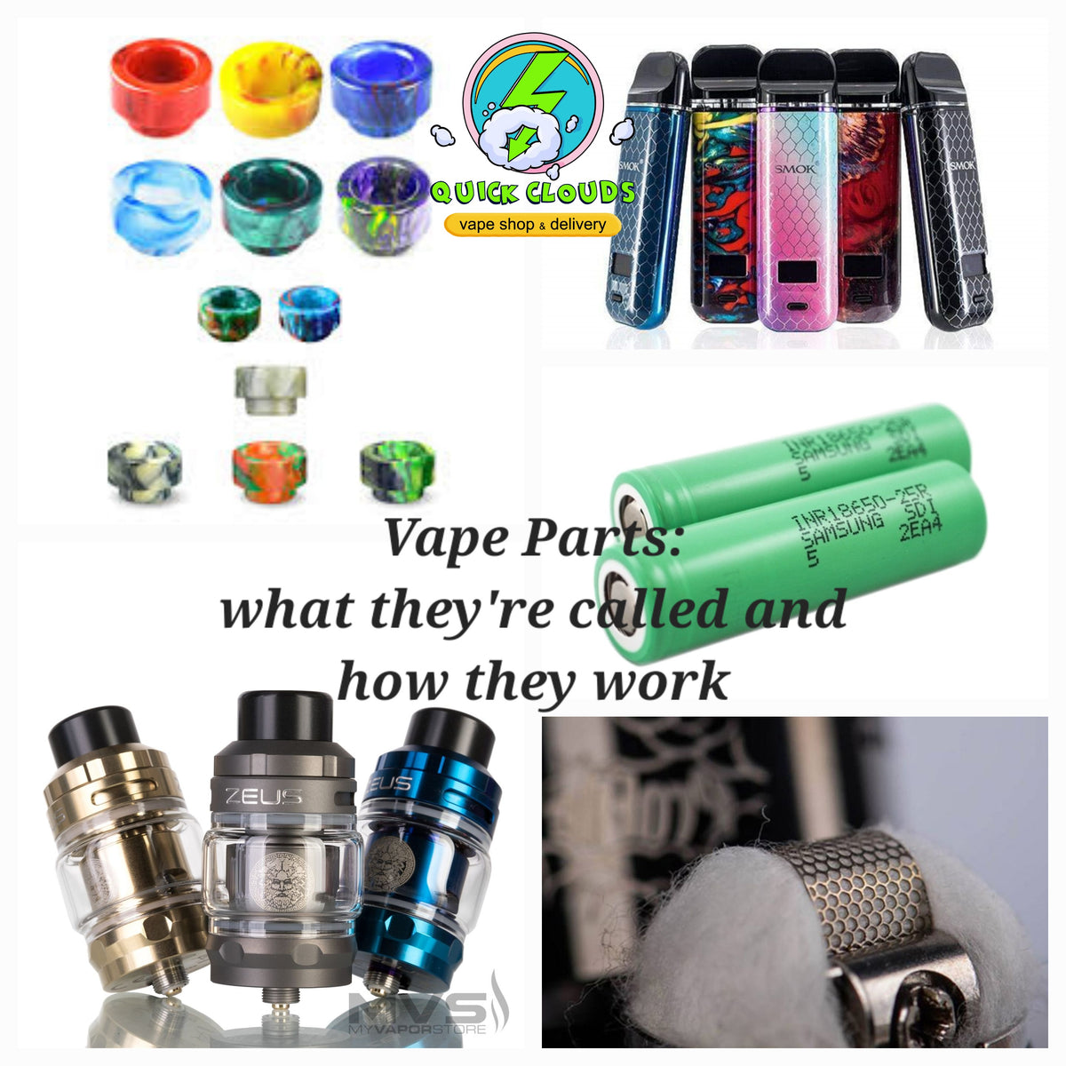What parts make a vape do they work? — Quick Clouds