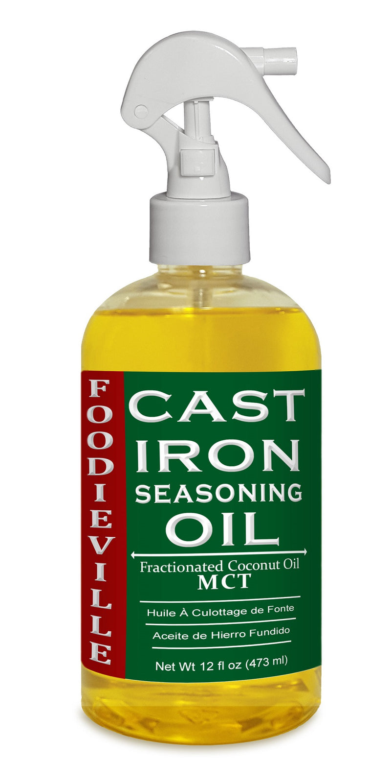 Creation Farm Cast Iron Care Set: Natural Non-Stick Oil & Gentle