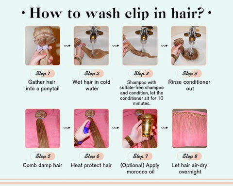 How to wash Clip ins