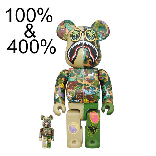 オールノット BAPE × Steven Harrington × BE@RBRICK ブルー | www