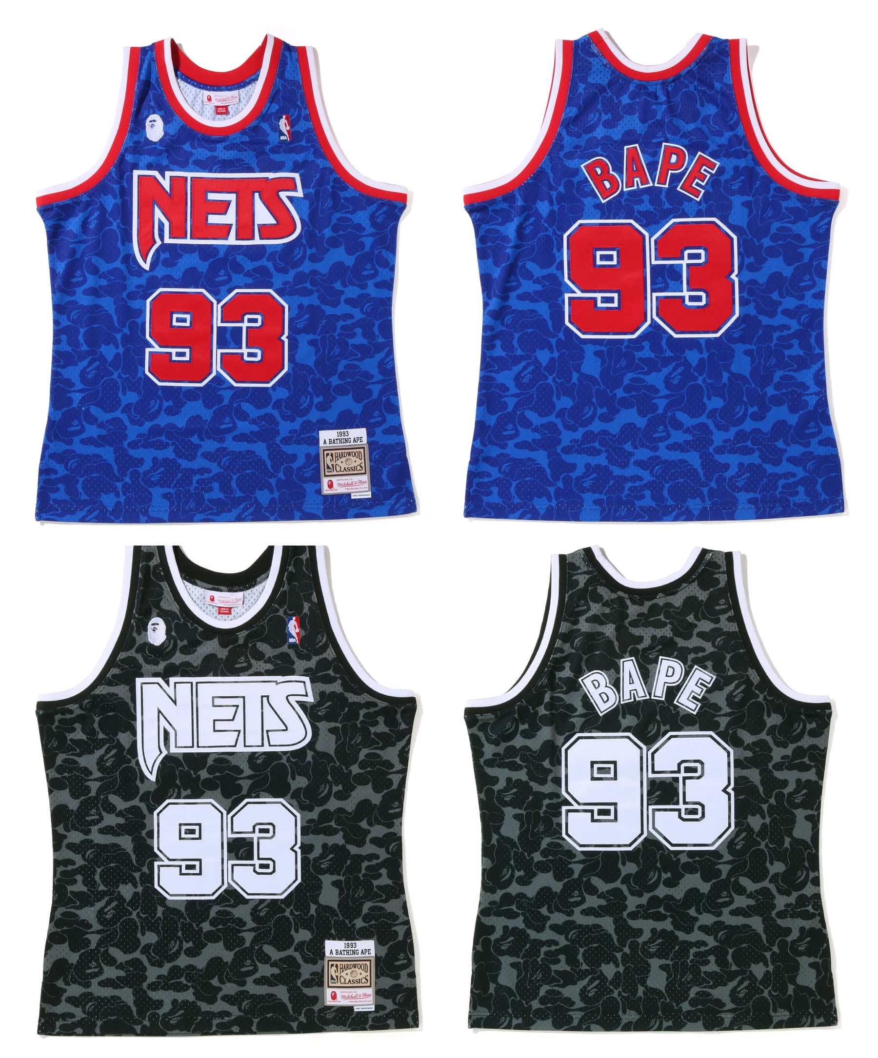 22AW BAPE NBA BROOKLYN NETS JERSEY L 新入荷アイテム 11319円引き