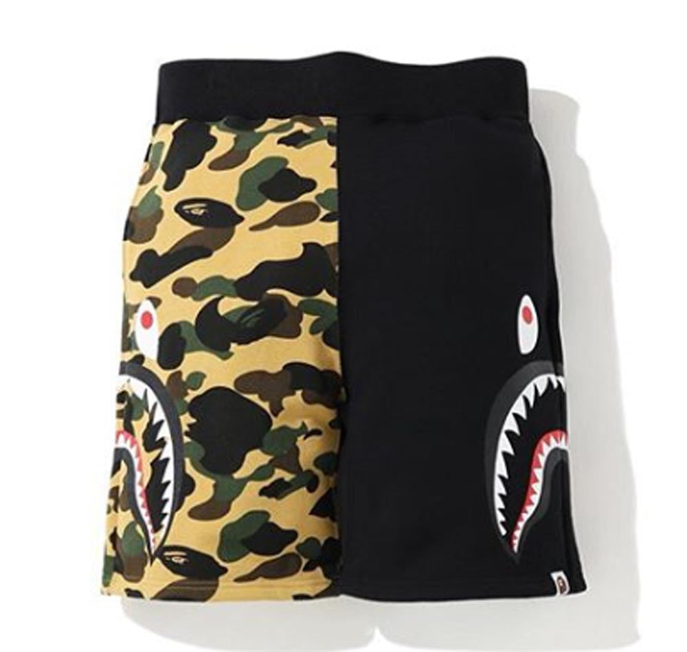 bathing ape sweat shorts