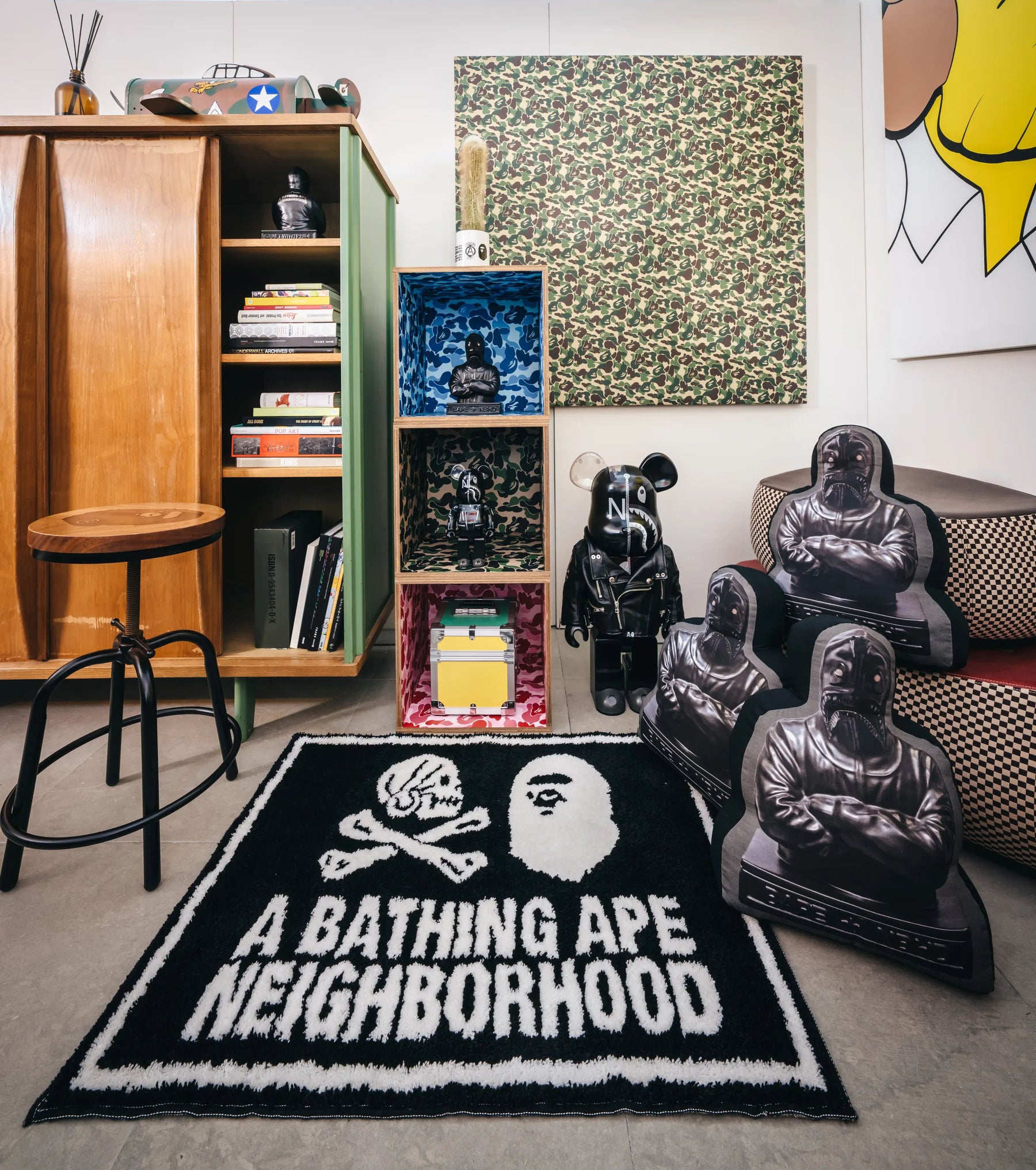 NEIGHBORHOOD BAPE NBHD RUG MAT ラグマット