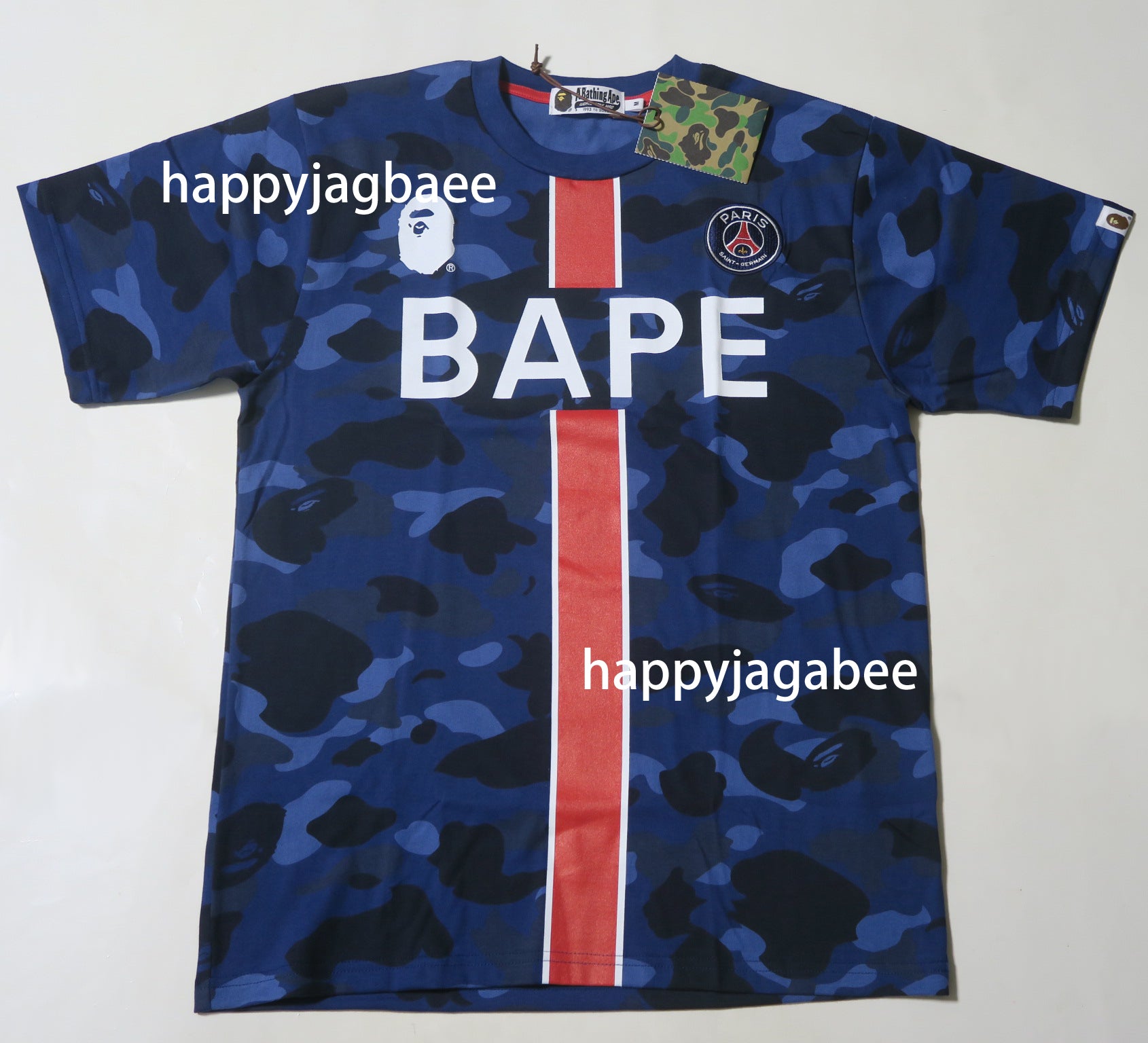 bape x psg shirt