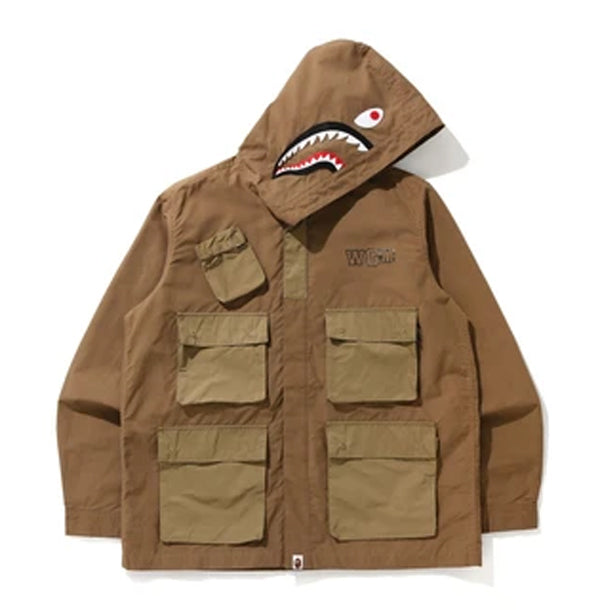 A BATHING APE SHARK MULTI POCKET WIDE 