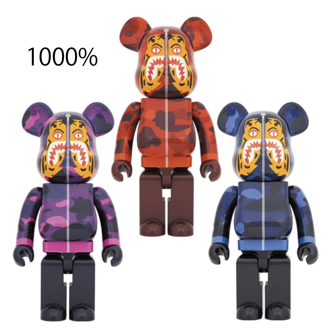 BE@RBRICK BAPE®︎ CAMO TIGER ベアブリック 3色セット-