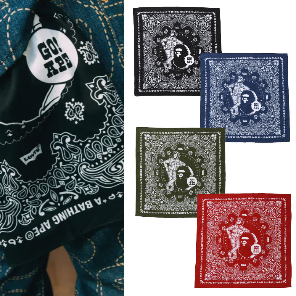 A BATHING APE BAPE x Levi's BANDANA – happyjagabee store