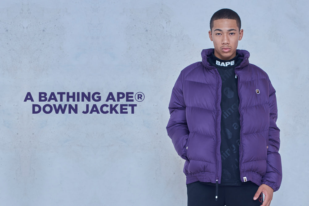 a bathing ape down jacket