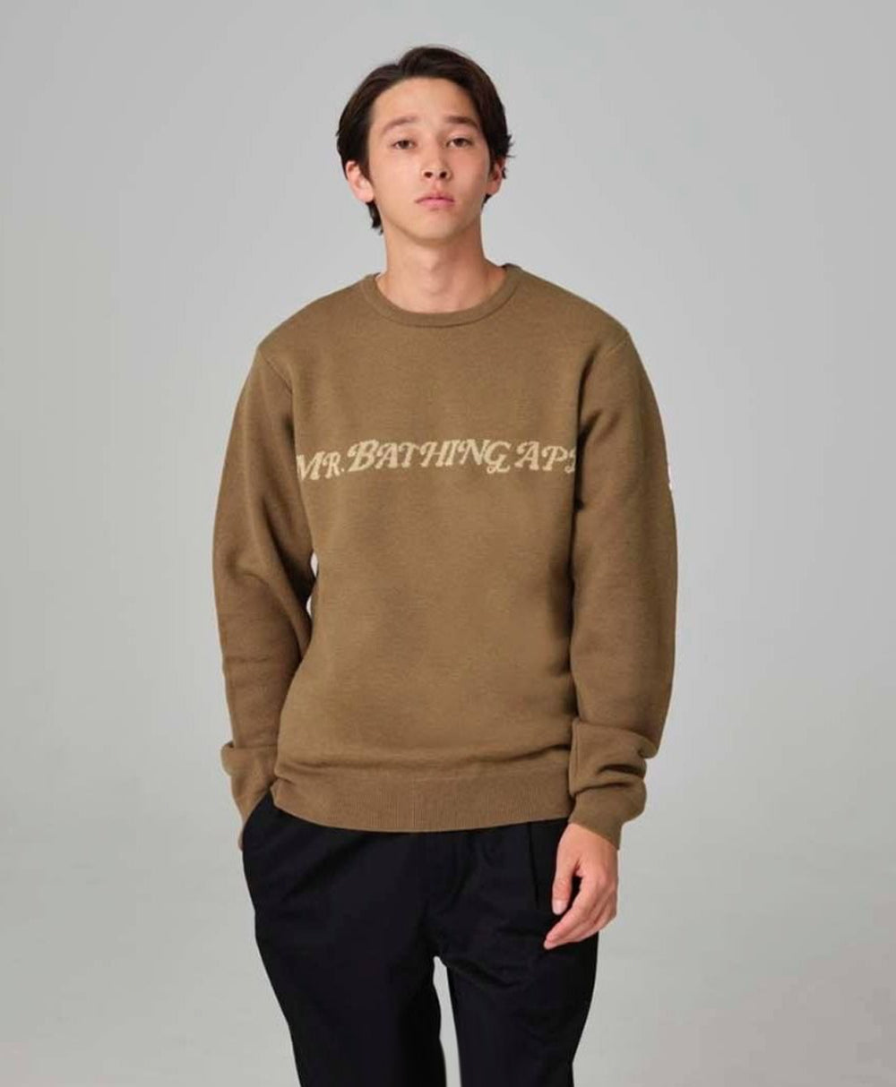 A BATHING APE - MR BATHING APE CREWNECK KNIT – happyjagabee store