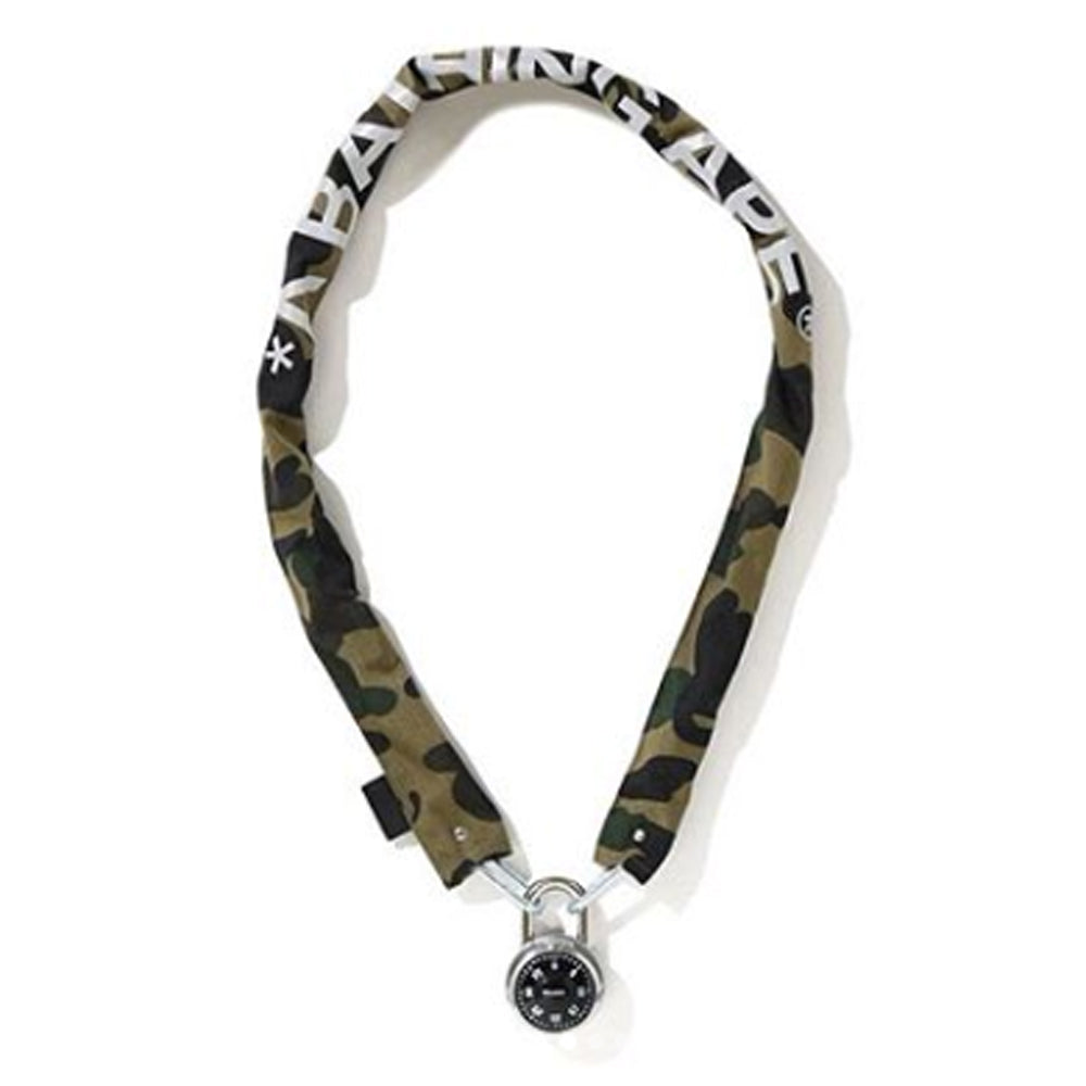 再再販！ アベイシングエイプ 1ST CAMO CHAIN LOCK M 自転車 ロック