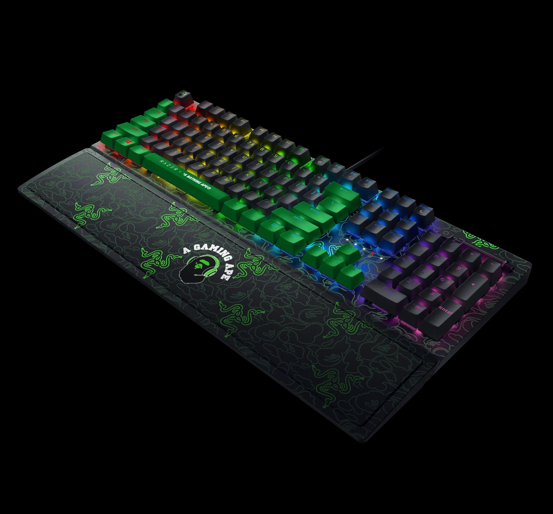 A BATHING APE BAPE x RAZER NEON CAMO BLACKWIDOW V3 – happyjagabee