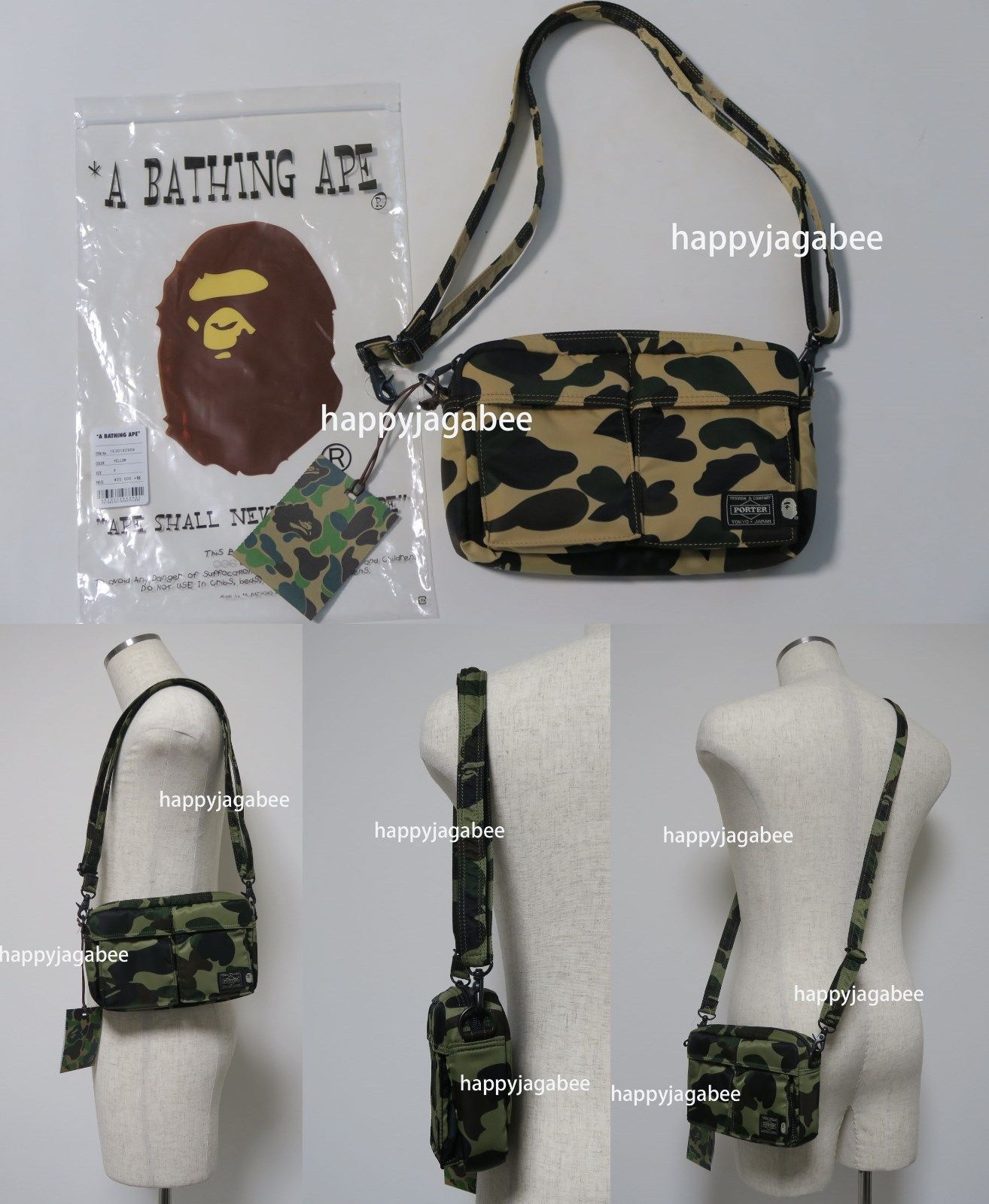 bape 1st camo shoulder bag