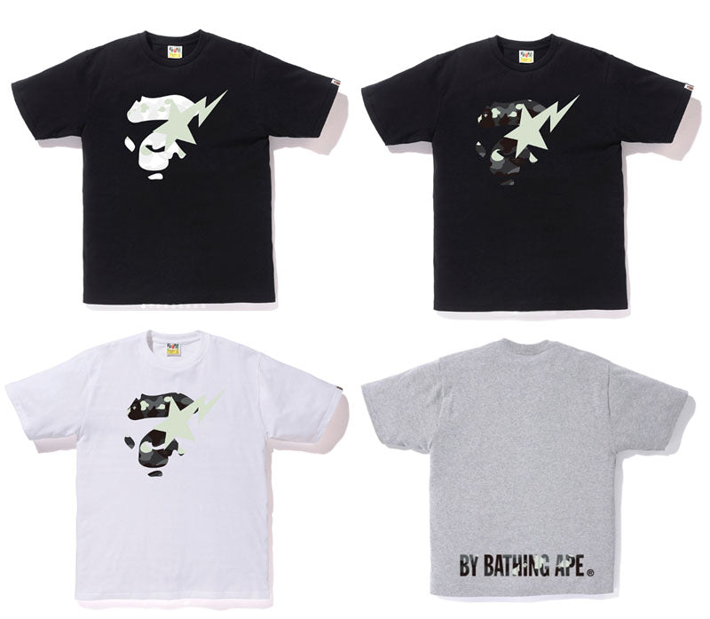 bape white camo glow in the dark