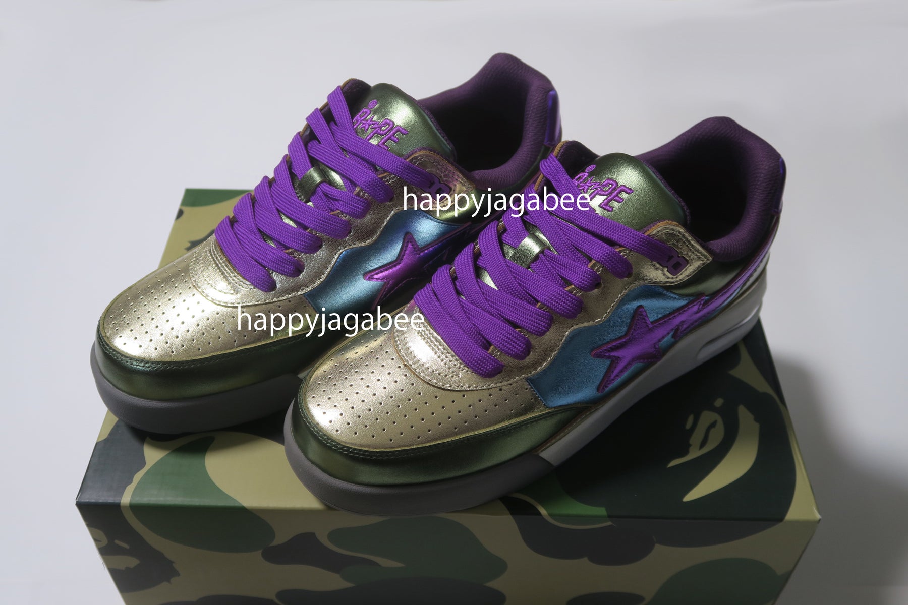 A BATHING APE ROAD STA #1 M パープル 26.5cm - neuropsychcps.com