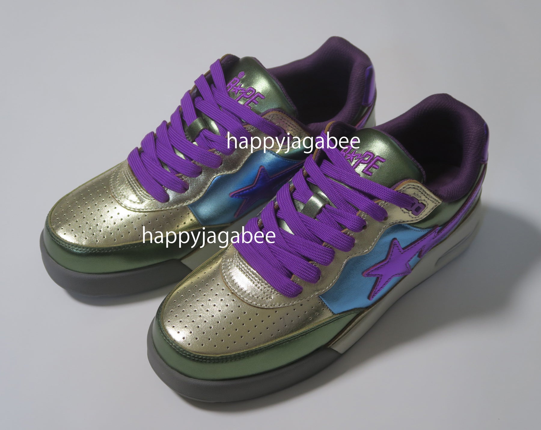 A BATHING APE ROAD STA #1 M パープル 26.5cm - neuropsychcps.com