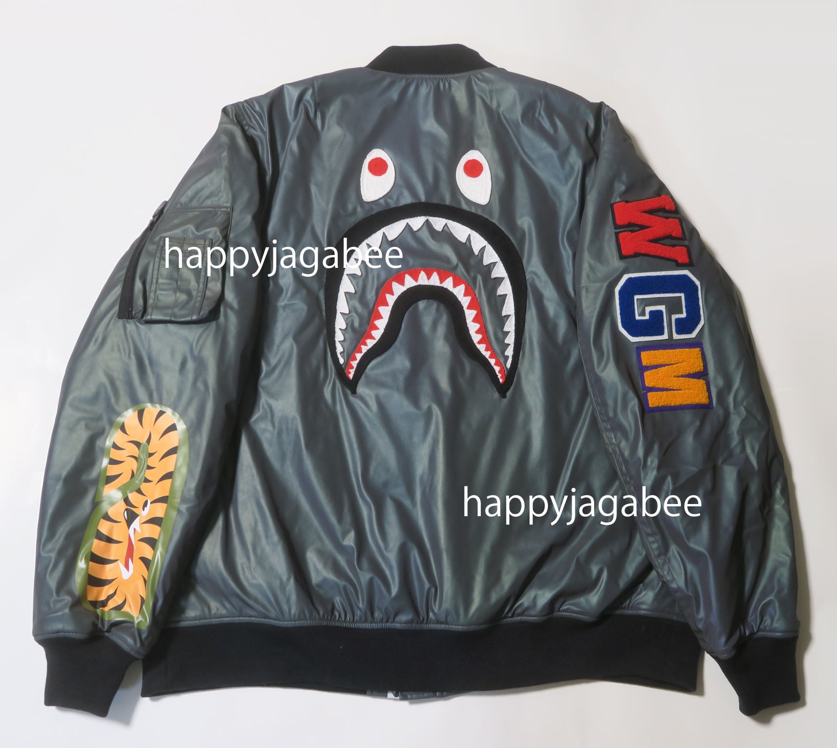 期間限定]A BATHING APE SHARK LOOSEFIT MA-1M 買い超特価 メンズ