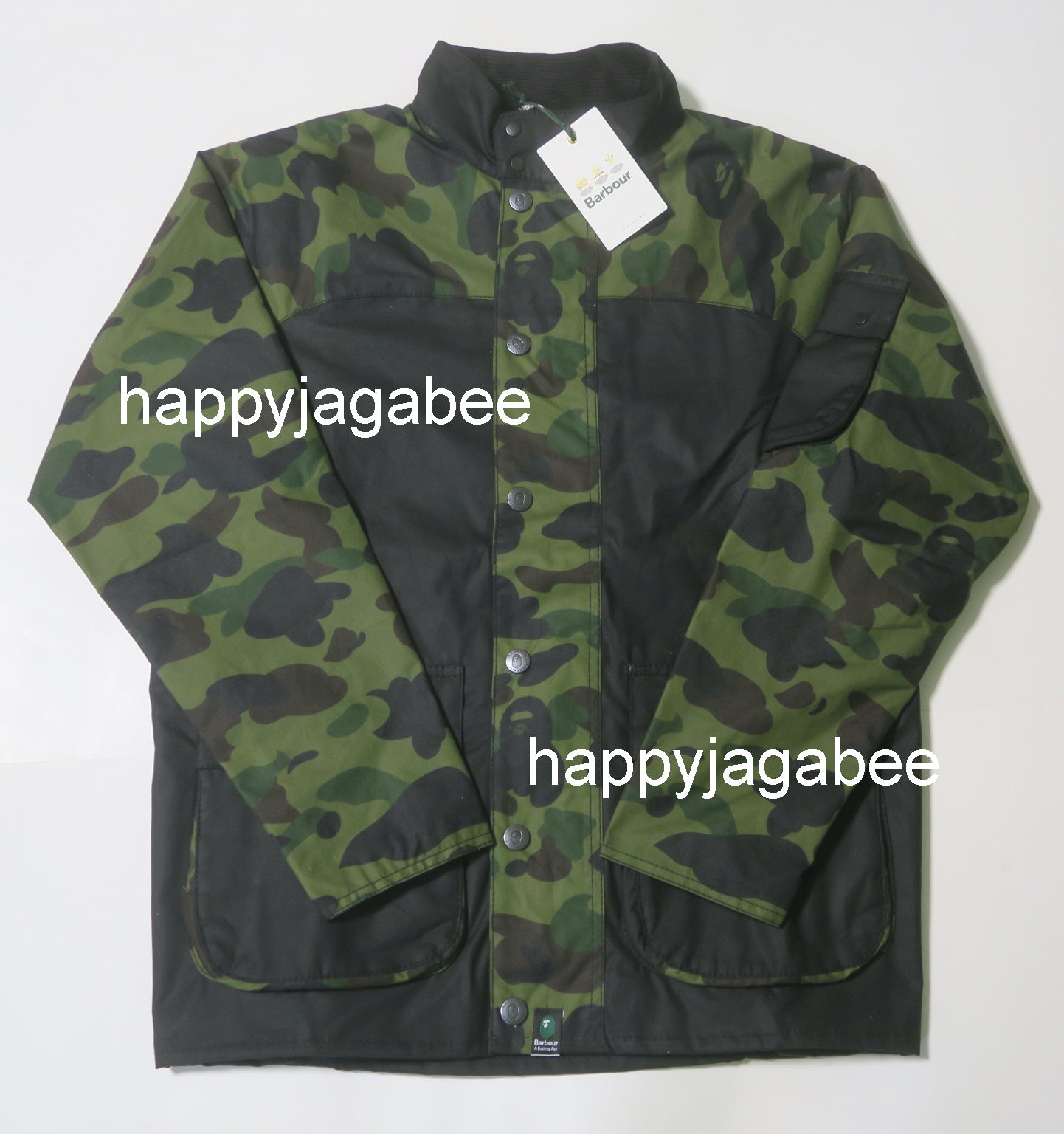 つやあり Barbour ジャケット ミリタリージャケット BARBOUR Ｘ BAPE