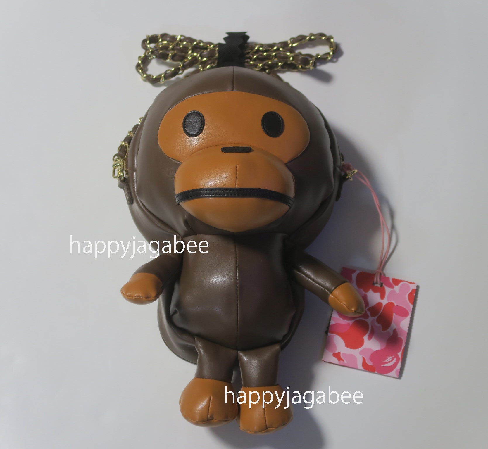 A BATHING APE Ladies' BABY MILO PLUSH DOLL CHAIN SHOULDER BAG