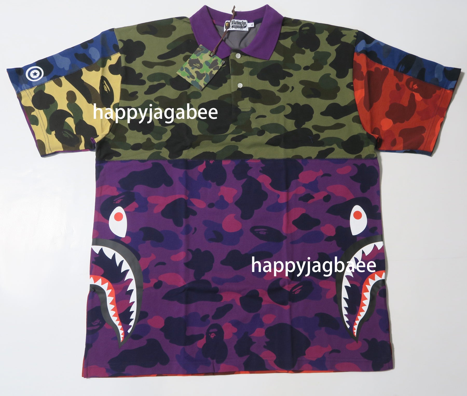 bape shark polo