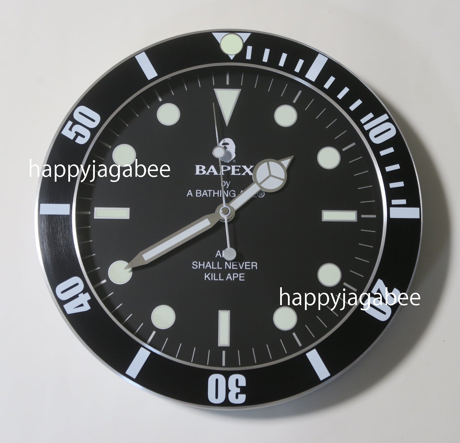 A Bathing Ape Bapex Wall Clock Happyjagabee Store