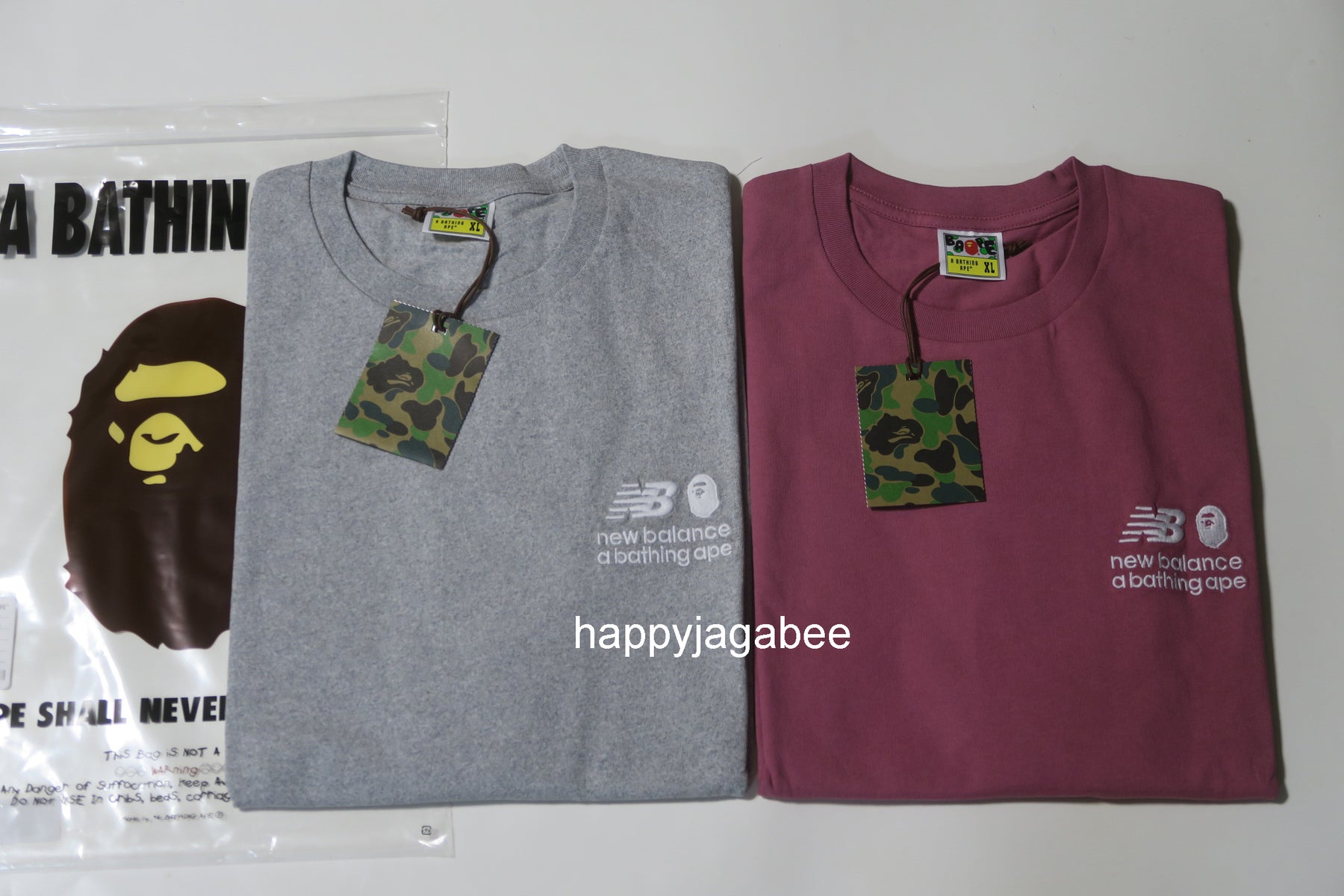 BAPE NEW BALANCE APE HEAD TEE オリーブ L