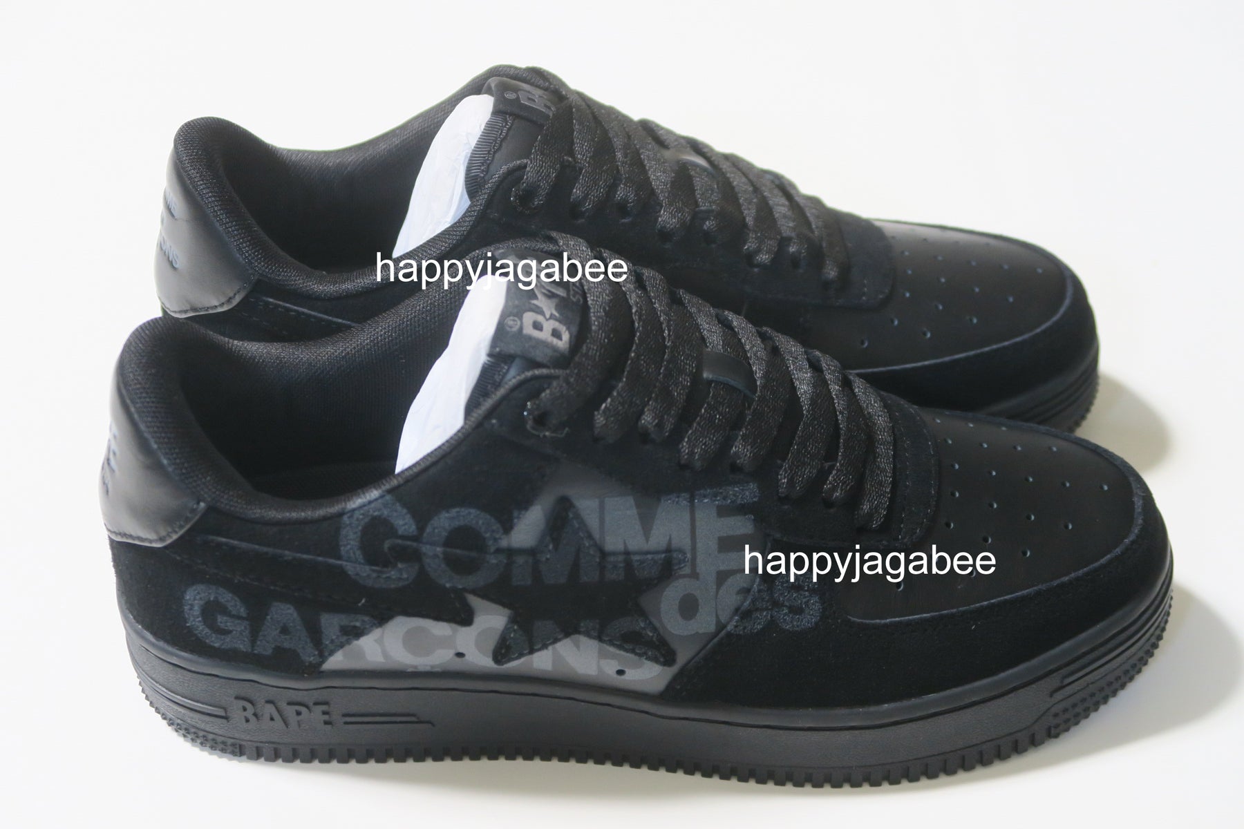 26.5cm bape sta CDG a bathing ape comme des garcons