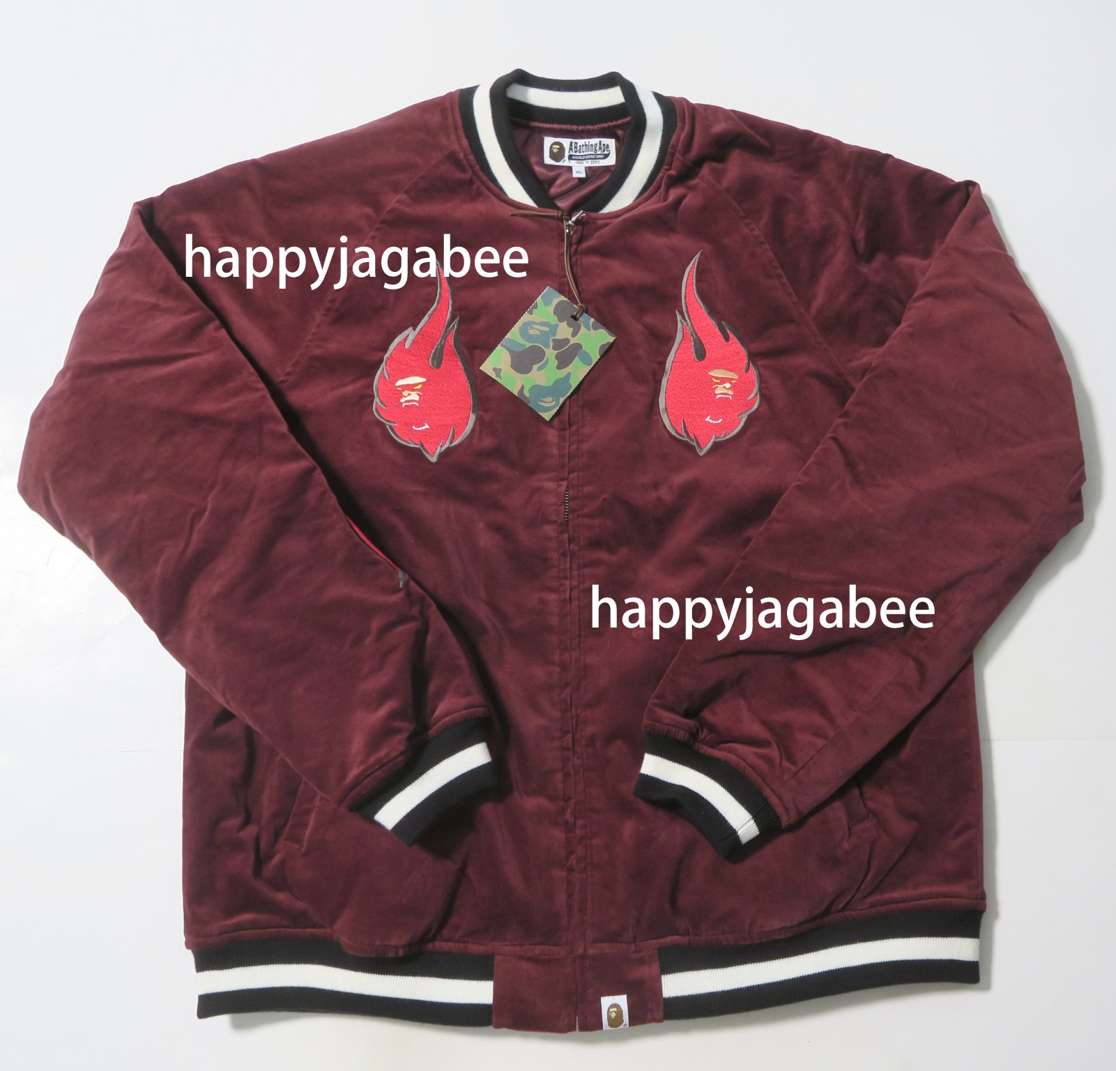 burgundy bape hoodie