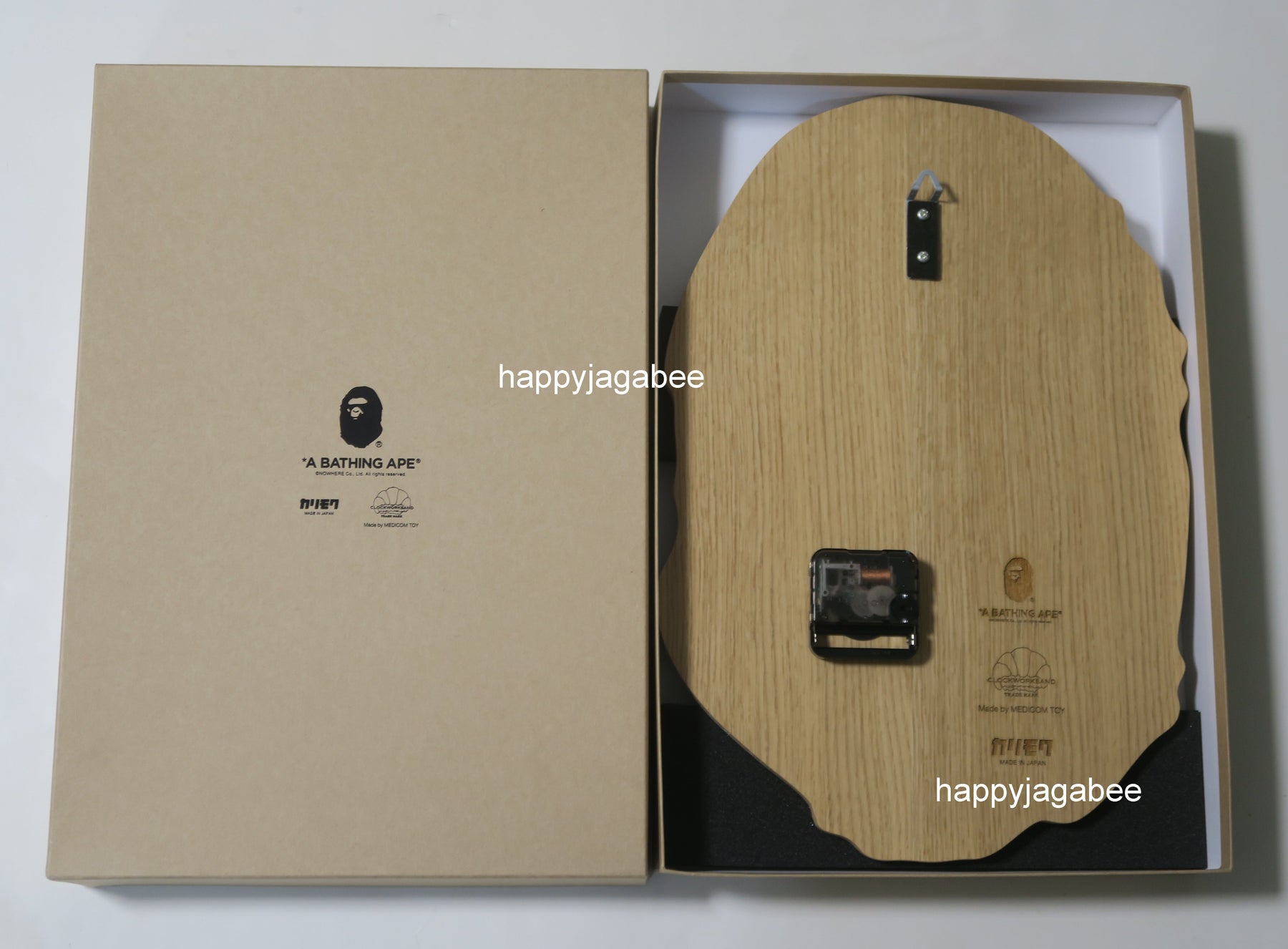 A Bathing Ape Bape X Clockworksand X Karimoku Ape Head Wall Clock Happyjagabee Store