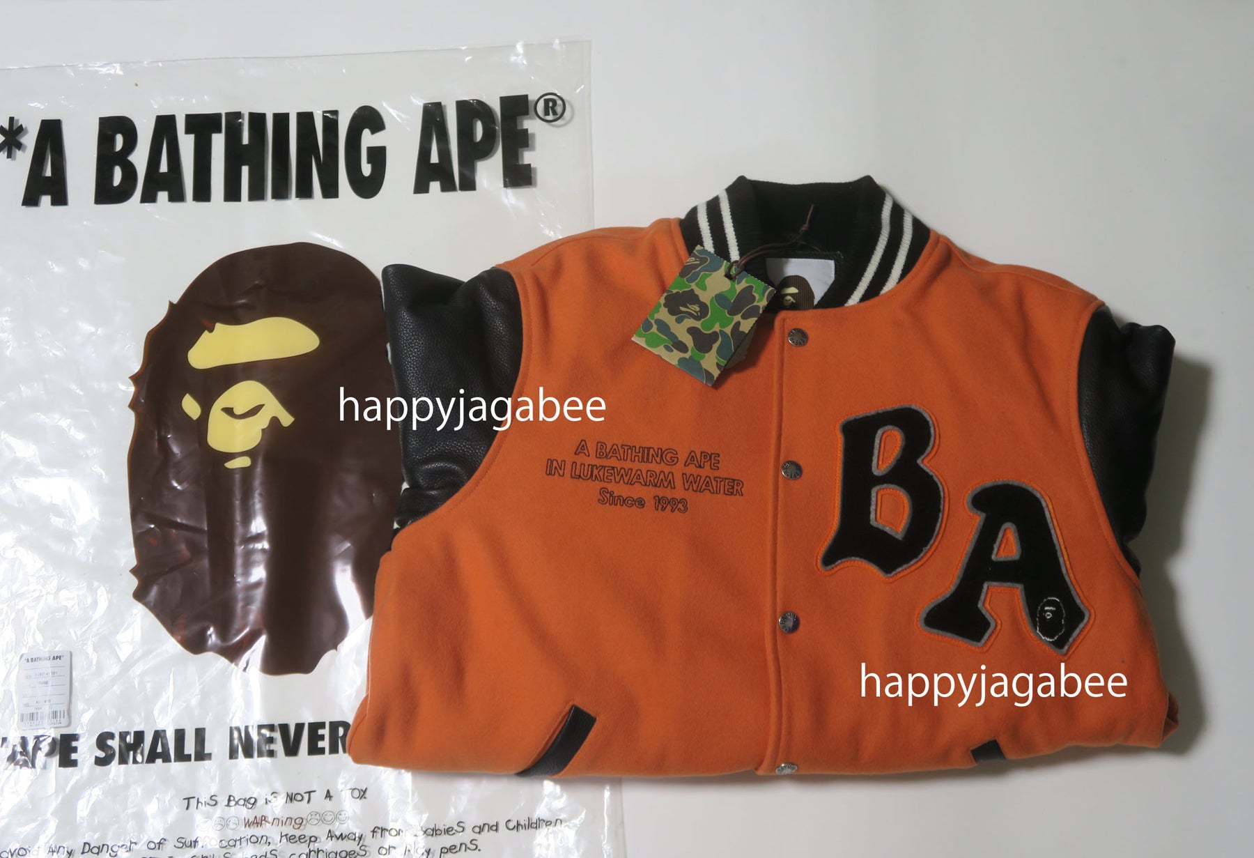 A BATHING APE A BATHING APE RELAXED VARSITY JACKET – happyjagabee