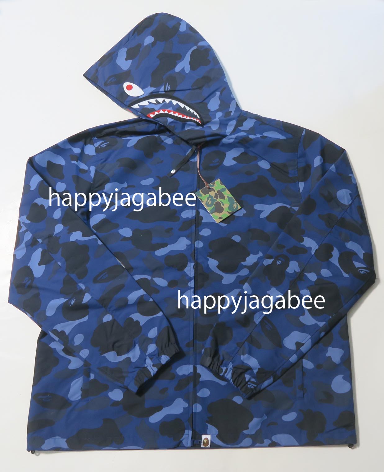 A BATHING APE COLOR CAMO SHARK HOODIE JACKET