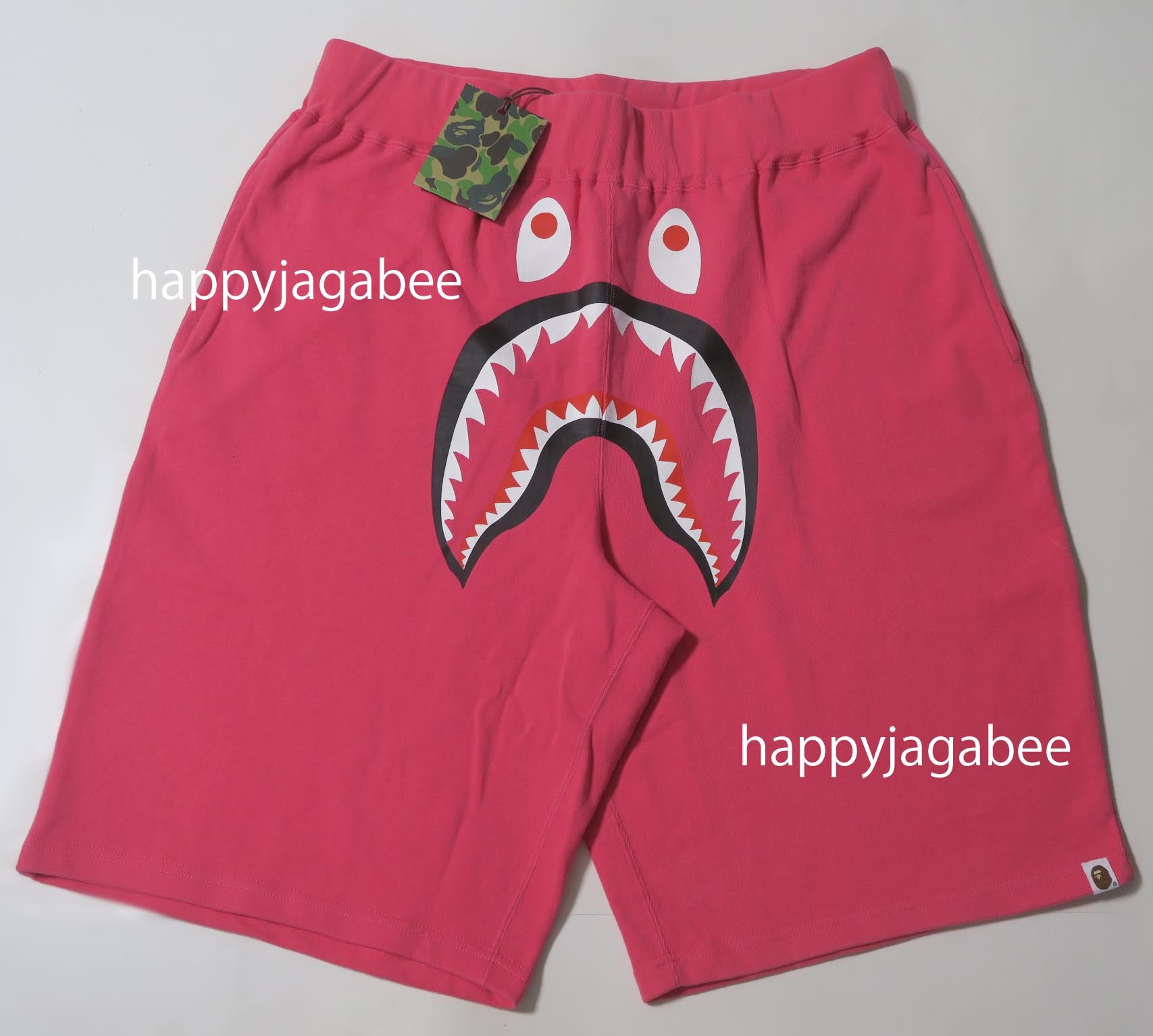 pink bape shorts