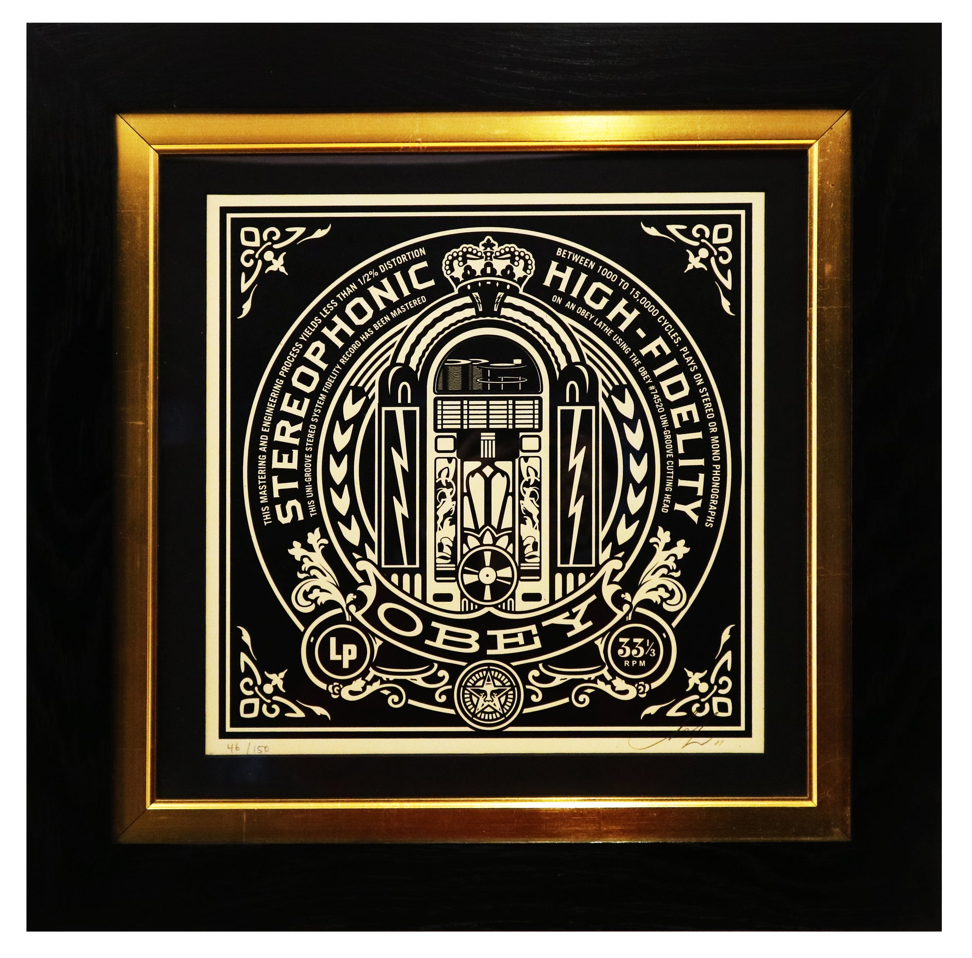 ▷ Paint it black 4/6 by Shepard Fairey (Obey), 2014, Painting
