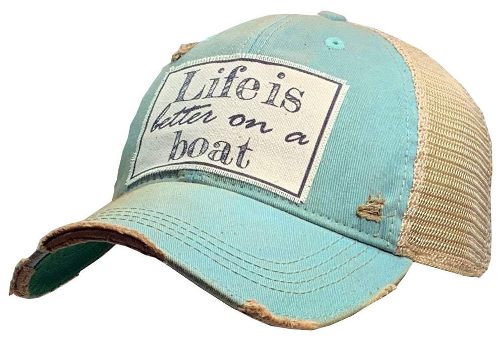 Boat Docks & Flip Flops Distressed Trucker Hat Baseball Cap – The Fresh  Wife Collective