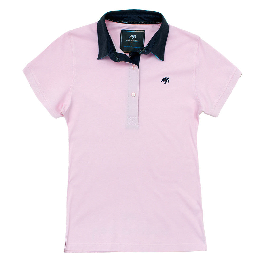 ladies pink polo shirt